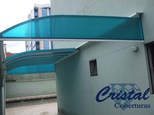 Cobertura Policarbonato Alveolar Verde 2